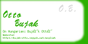 otto bujak business card